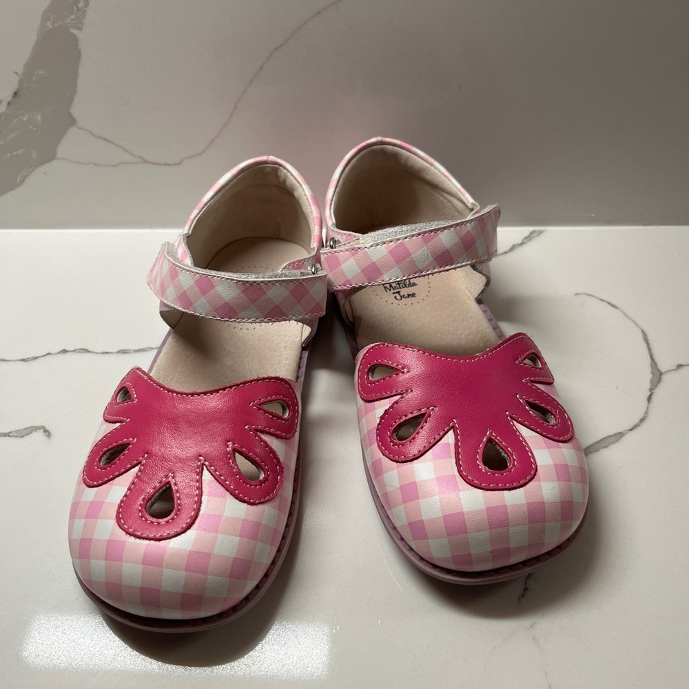 Livie & Luca Pink and White Kids Dress Shoes